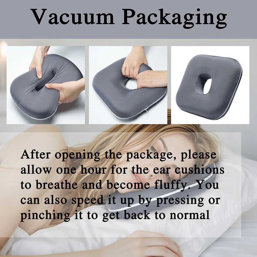 Ear Piercing Pillow for Side Sleepers with Ear Hole - 8