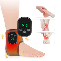 Electric Heated Ankle Brace Massager with Vibration Therapy