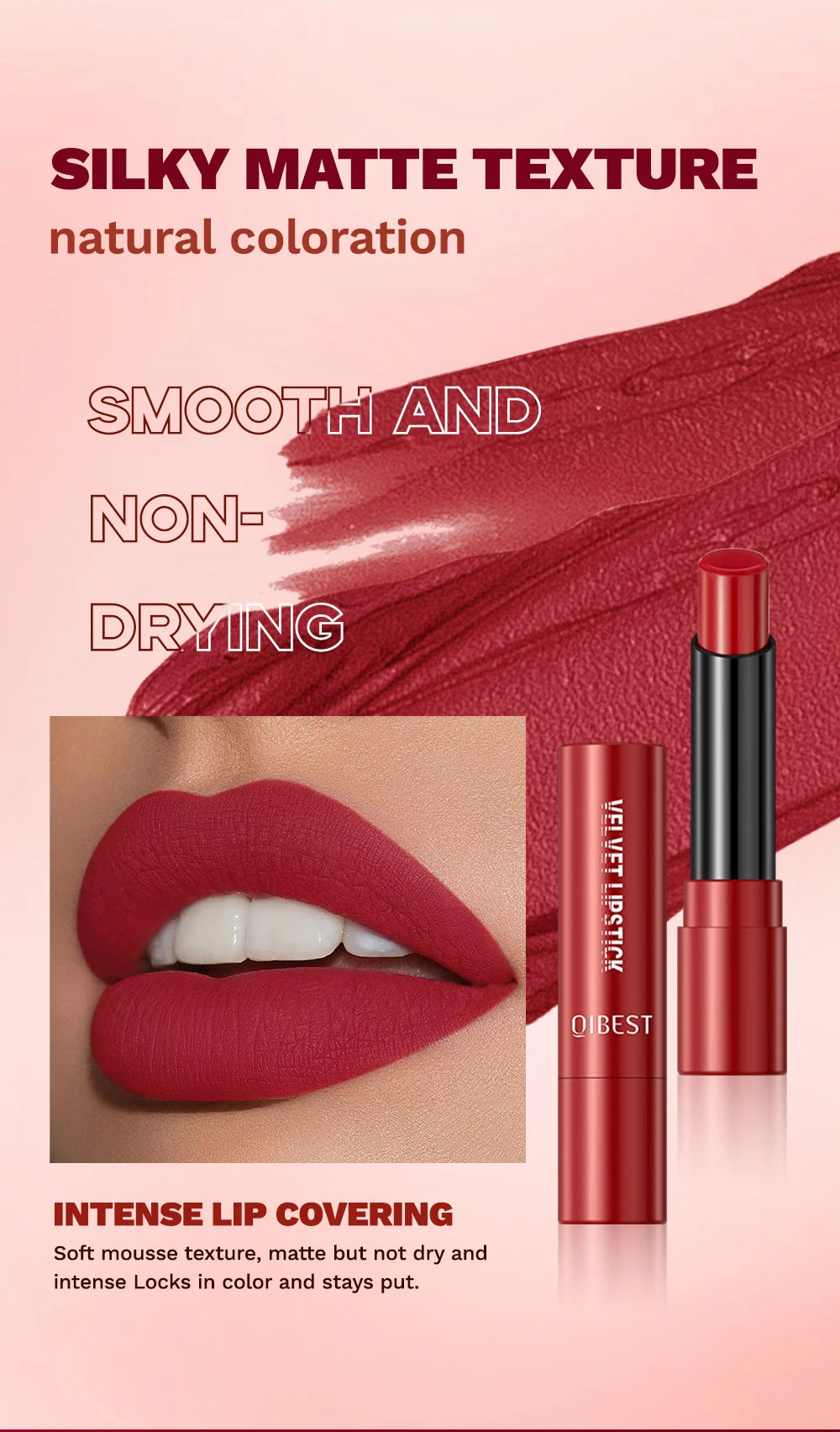Velvet Matte Long-Lasting Lipstick - 9