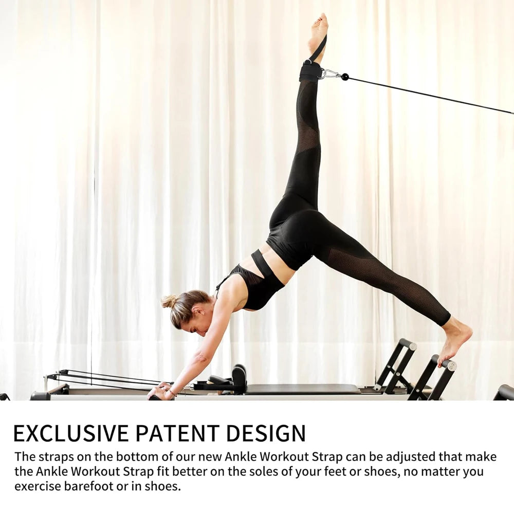 Adjustable Ankle Straps for Cable Machines and Glute Workouts - 3