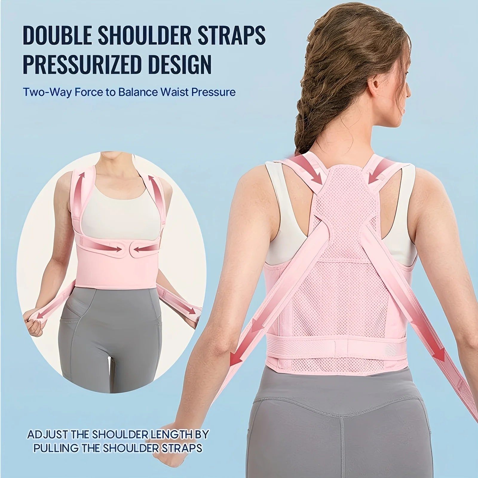 Adjustable Back Posture Corrector for Pain Relief - 6