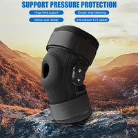 Adjustable Hinged Knee Brace for Joint Support and Pain Relief