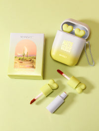 Velvet Matte Liquid Lipstick Set in Portable Charging Case