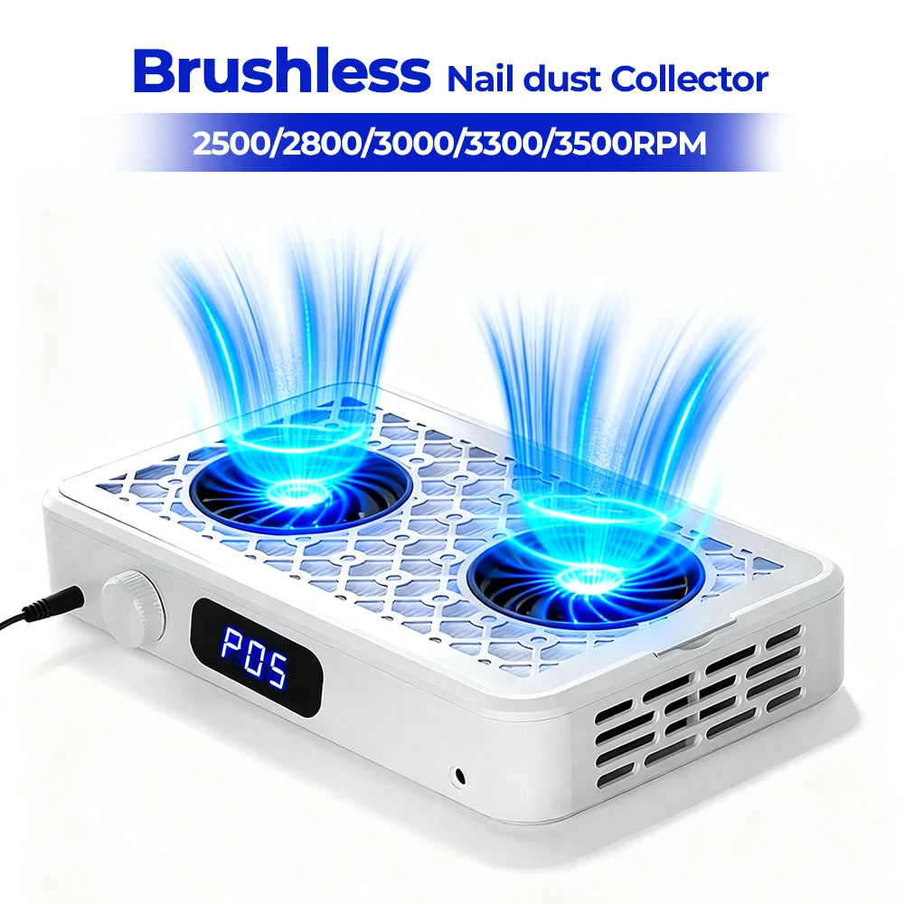 Professional Dual-Fan Nail Dust Collector