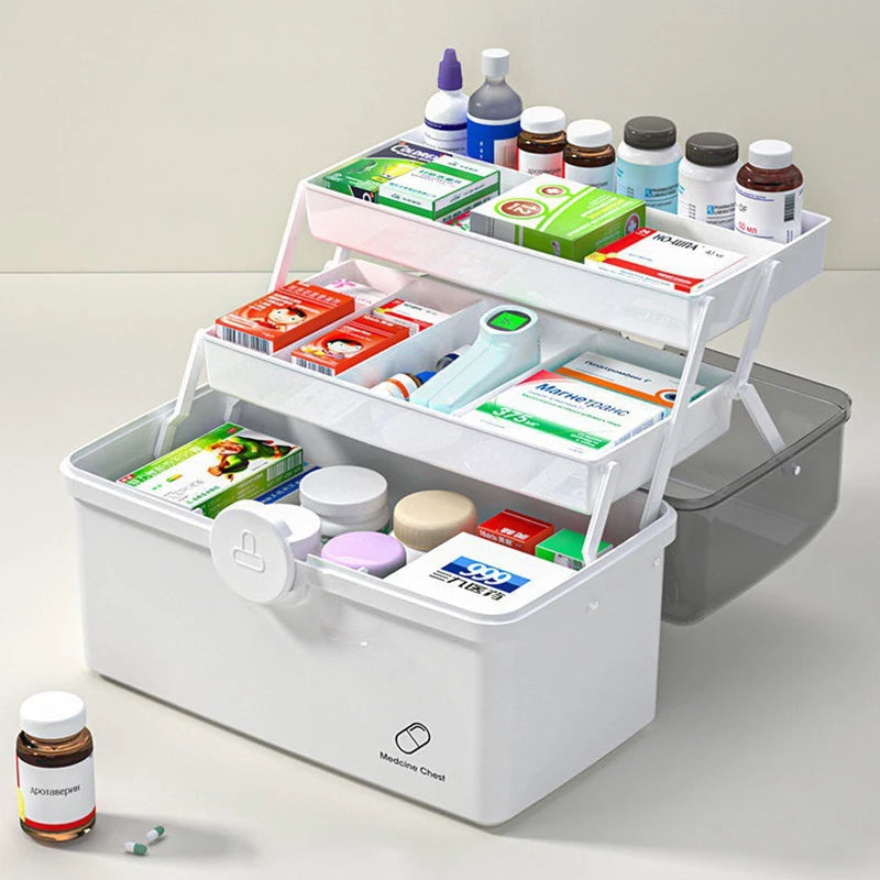 3-Layer Portable Family First Aid Storage Box - 2