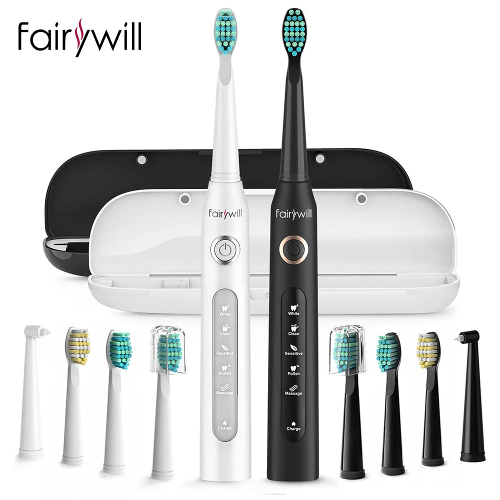 Sonic Electric Toothbrush Set with Travel Case for Adults - 17
