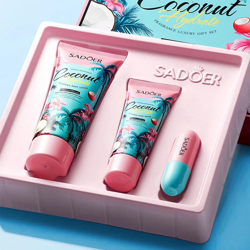 Coconut Fragrance Moisturizing Body Care Set - 5