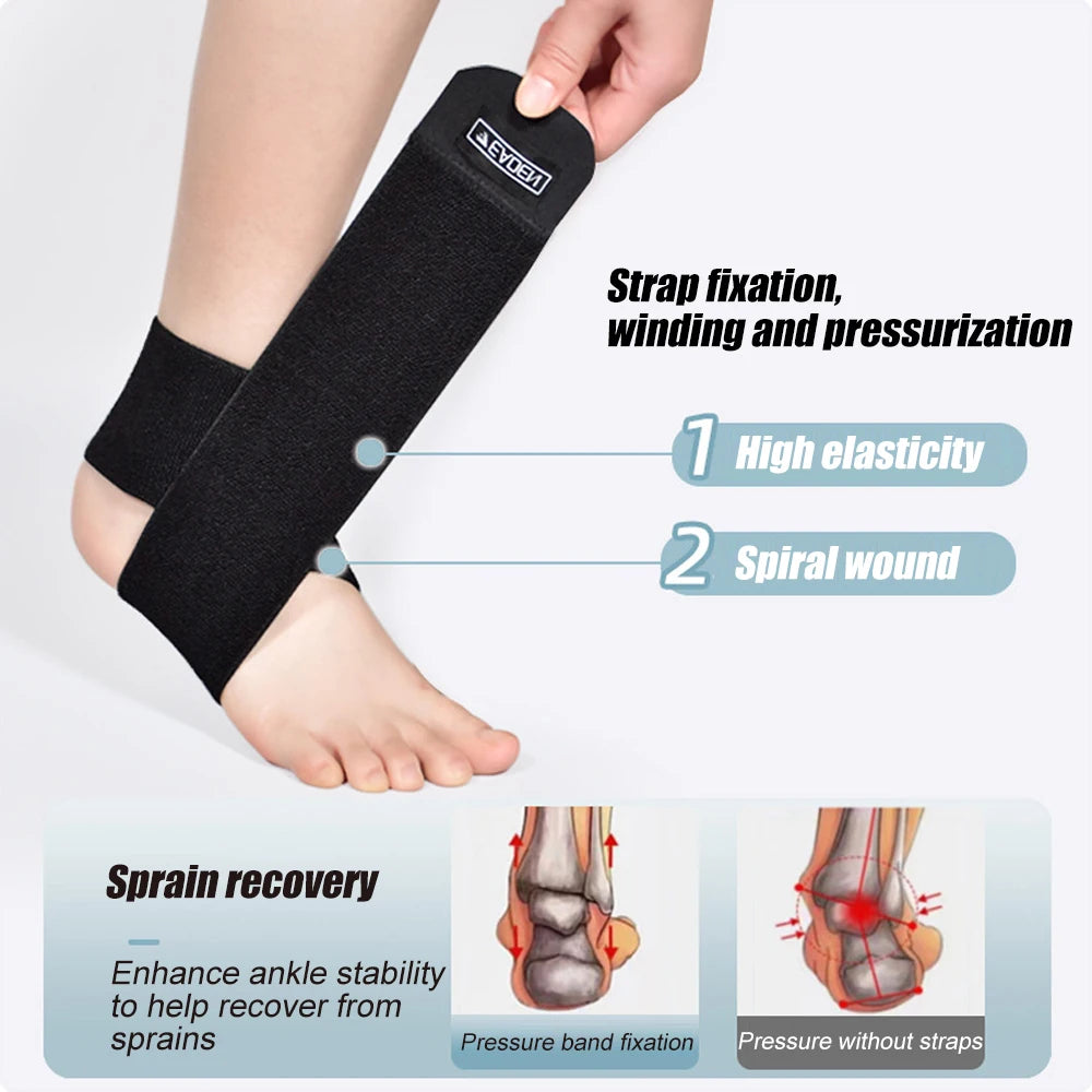 Adjustable Ankle Support Wrap for Pain Relief and Stability - 4