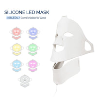 Flexible Silicone LED Light Therapy Mask for Face and Neck