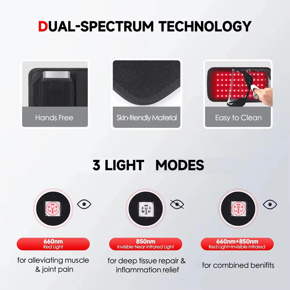 Red Light Therapy Belt for Pain Relief and Muscle Recovery - 3