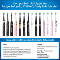 Replacement Sonic Electric Toothbrush Heads - 10 Pack