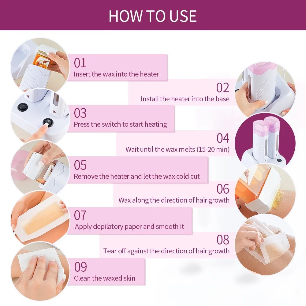 Dual Electric Roll-On Wax Heater for Hair Removal - 5