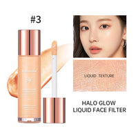 Liquid Glow Face Filter Highlighter for Dewy Skin