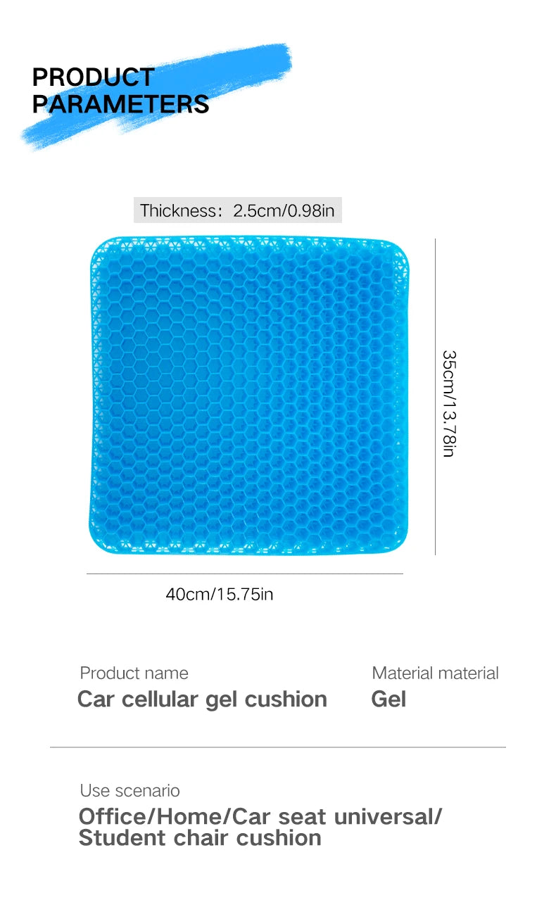 Cooling Gel Seat Cushion for Driving and Office - 22