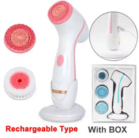 3-in-1 Waterproof Electric Facial Cleansing Brush