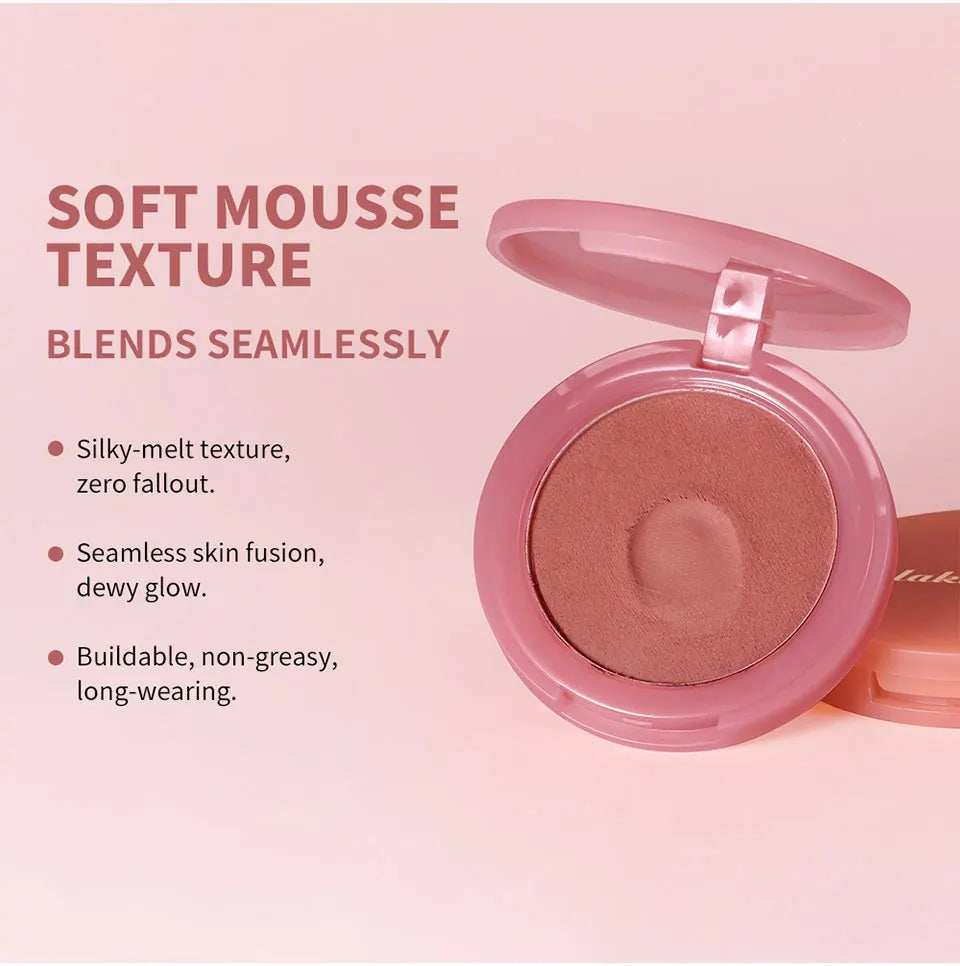 Matte Bouncy Cream-to-Powder Blush for Natural Glow - 15