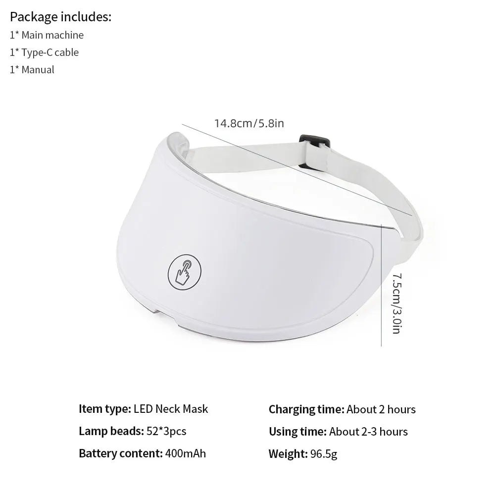 Rechargeable LED Photon Therapy Face and Neck Mask - 15
