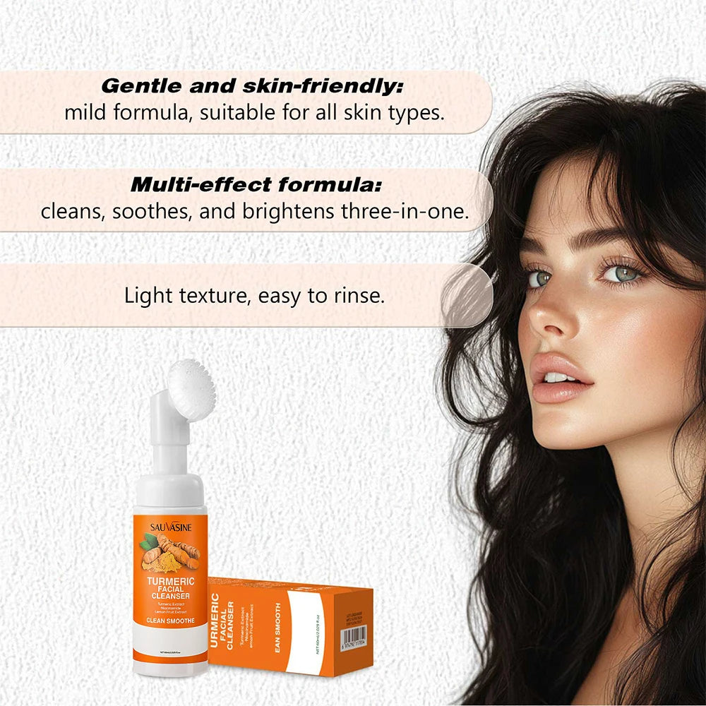 Turmeric and Kojic Acid Brightening Face Cleanser and Pad Set - 5