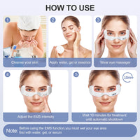 EMS Red Light Eye Massager for Fatigue and Dark Circles