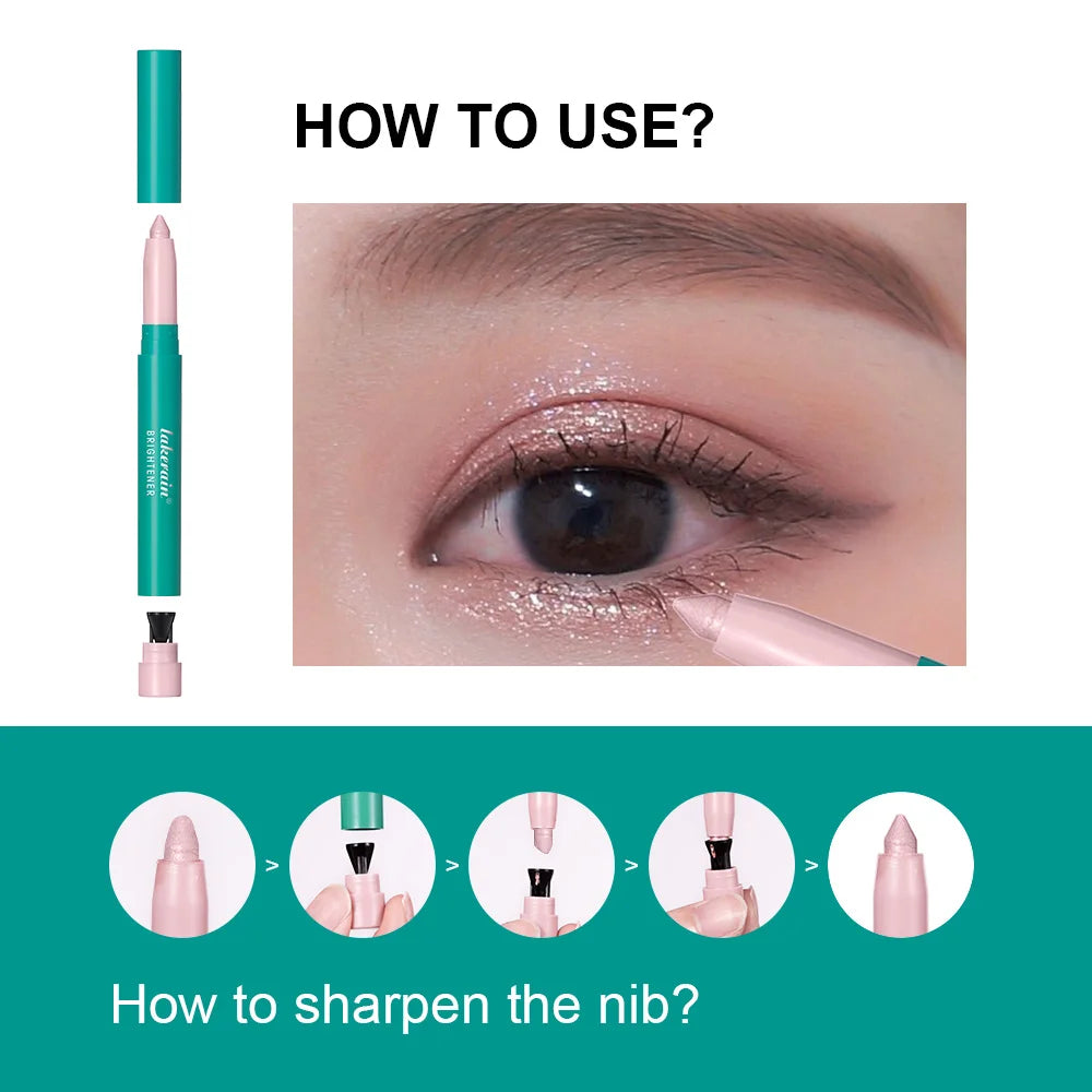 Waterproof Shimmer Eyeshadow Stick for Instant Eye Brightening