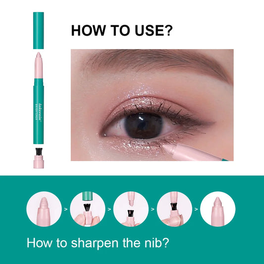 Waterproof Shimmer Eyeshadow Stick for Instant Eye Brightening