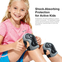 Kids Adjustable Protective Helmet and Safety Gear Set