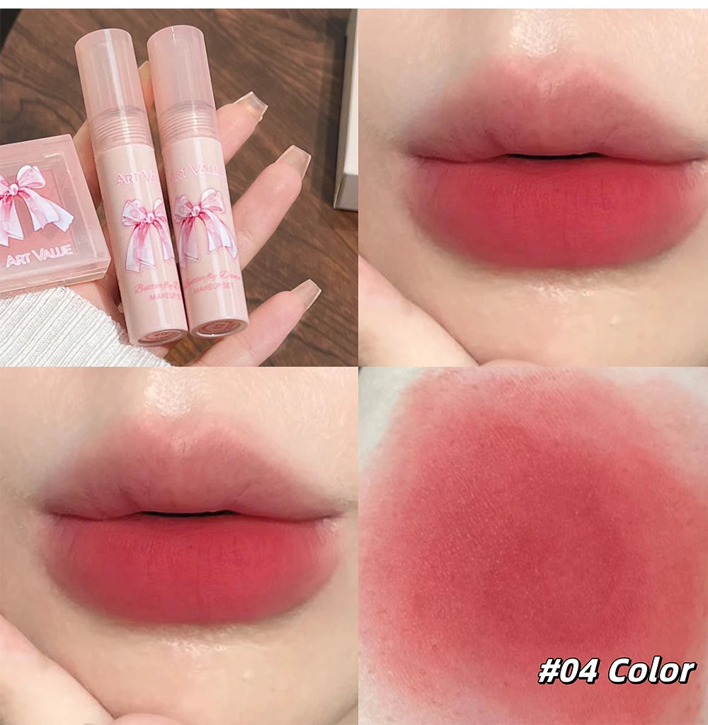 6-Piece Velvet Matte Lipstick and Blush Makeup Gift Set - 21
