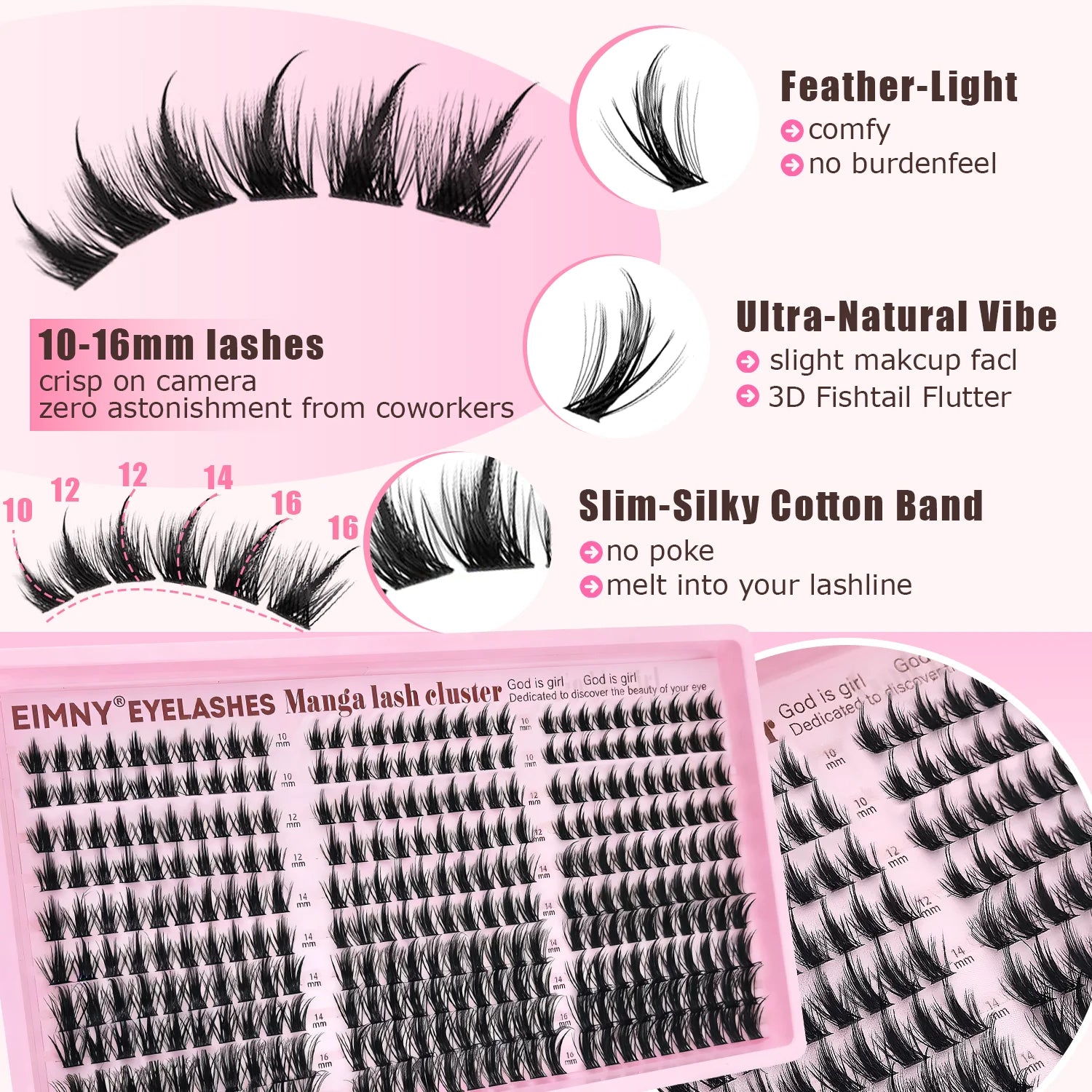 DIY Manga Style Lash Extension Cluster Kit - 4