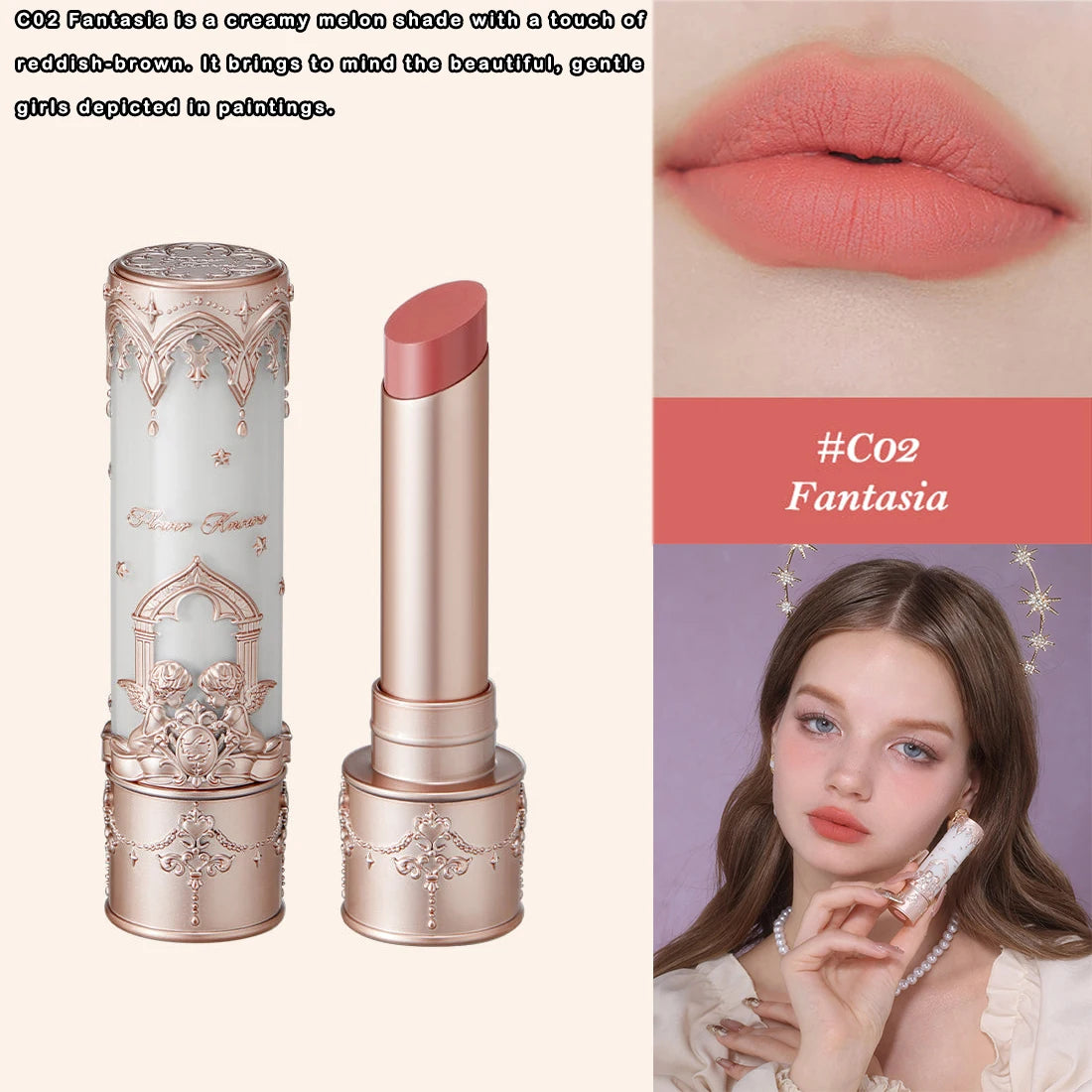 Hydrating Non-Sticky Tinted Lip Gloss for Shiny Long-Lasting Wear - 40