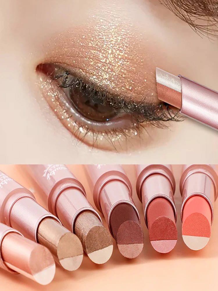 Waterproof Dual-Color Gradient Eyeshadow Stick