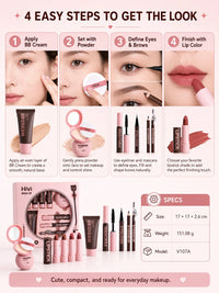 9-Piece All-in-One Professional Makeup Beauty Gift Set
