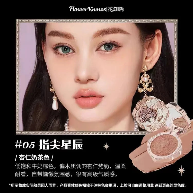Embossed Floral Matte Blush Palette - 33