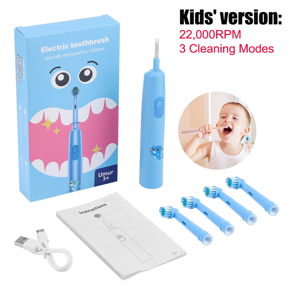 Rechargeable Rotary Electric Toothbrush for Adults and Kids - 26