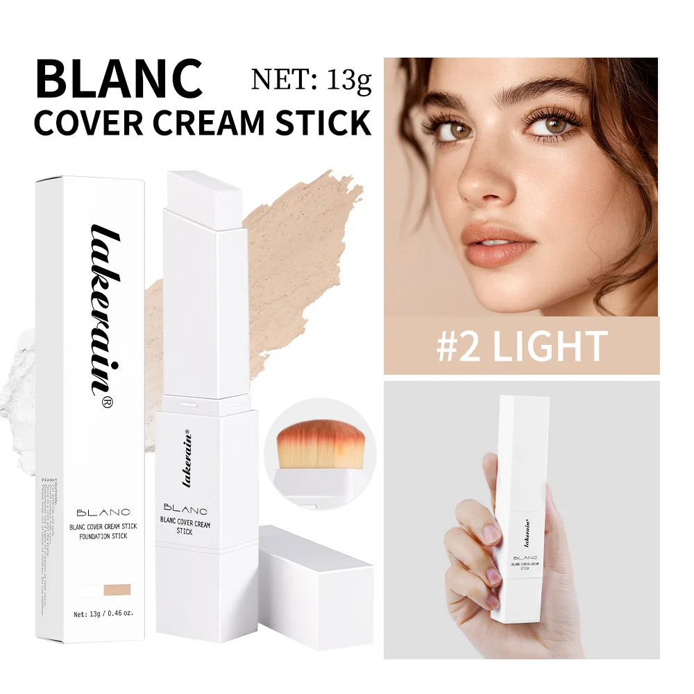 Full Coverage Color-Changing Cream Foundation Stick with Built-in Brush - 23