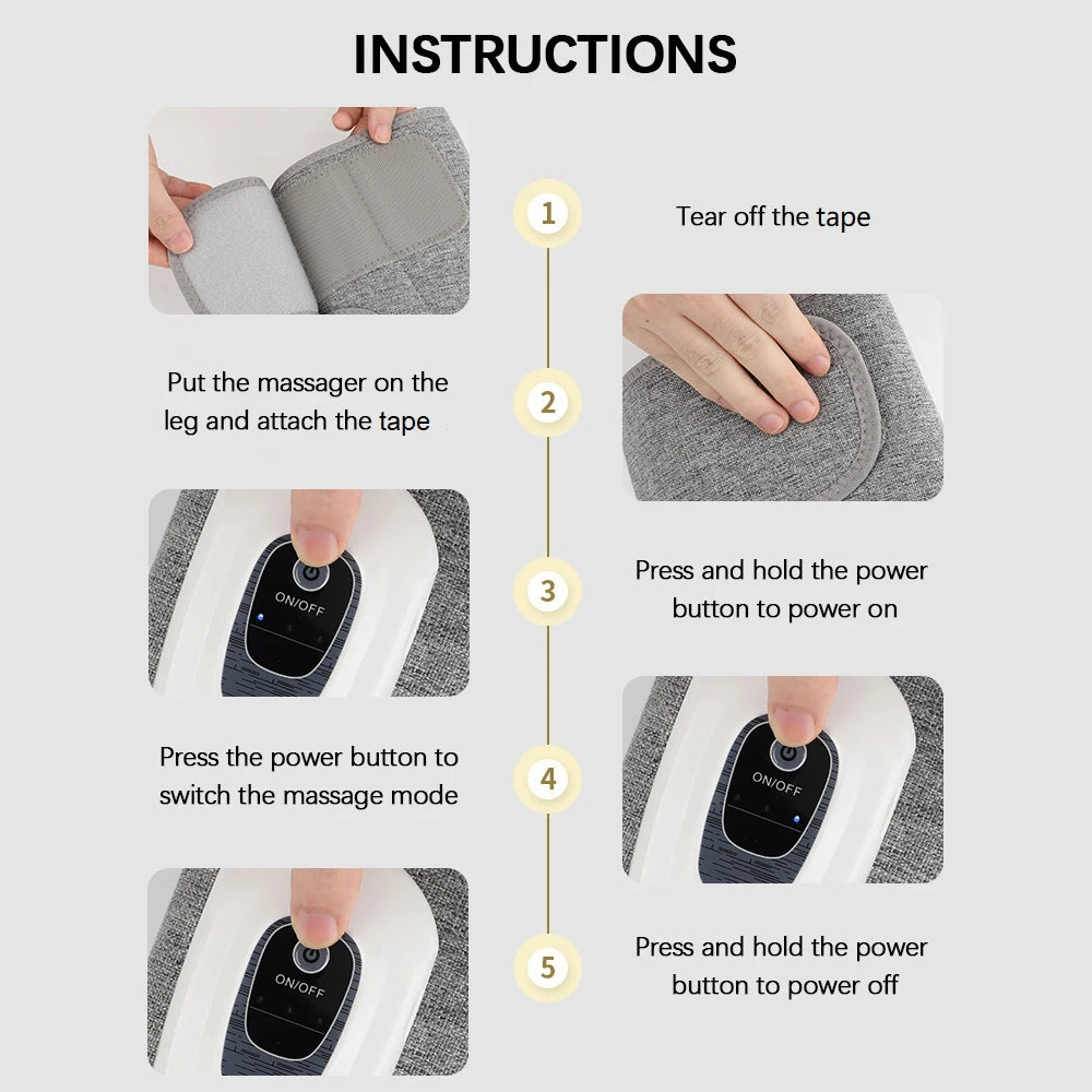 Wireless Air Compression Leg Massager for Muscle Recovery - 15