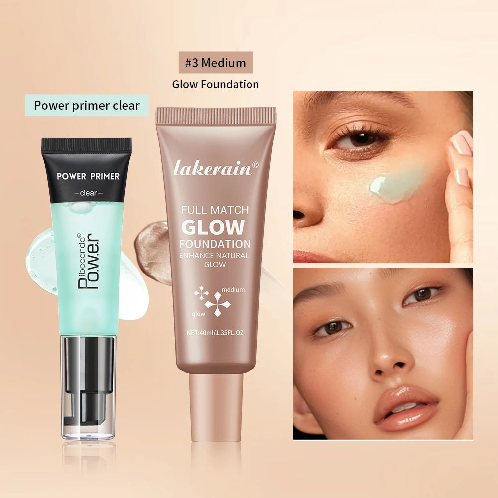 Hydrating Makeup Primer and Glow Foundation Set - 7