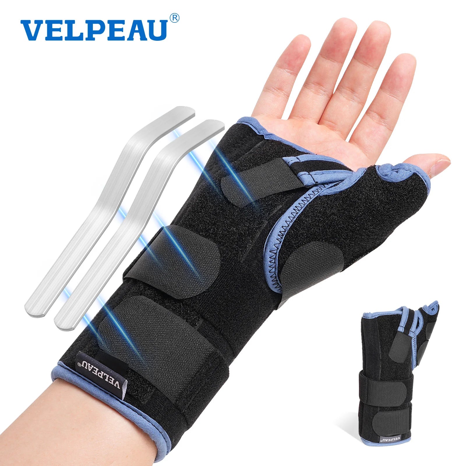Adjustable Wrist and Thumb Support Splint for Pain Relief - 1