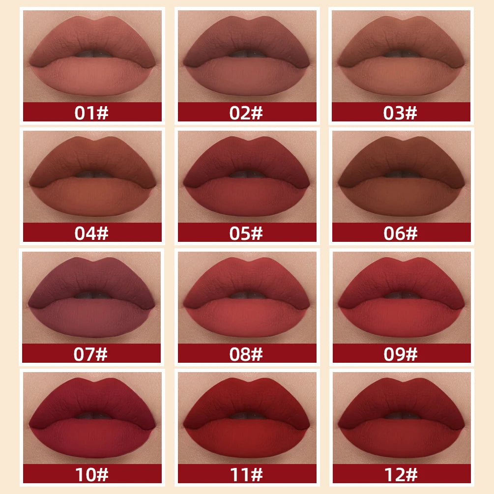 Long-Lasting Waterproof Velvet Matte Liquid Lipstick - 3
