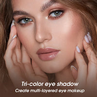 Tri-Color Stackable Eyeshadow Palette for Effortless Eye Makeup