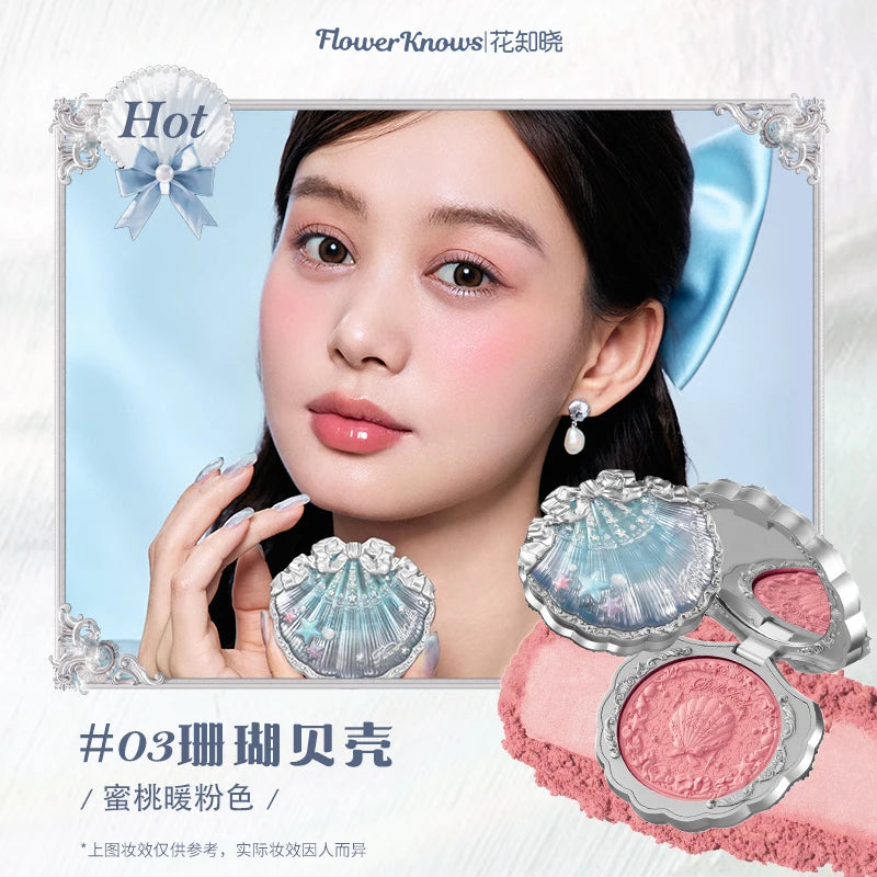 Silk Satin Powder Blush in Seashell Compact - 44