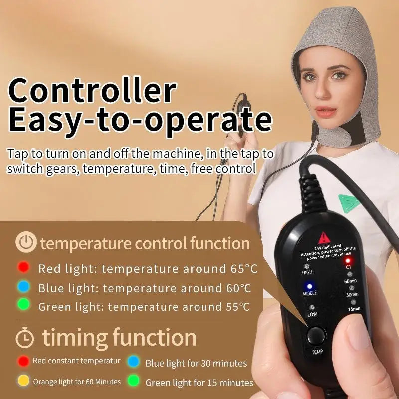 Red Light Therapy Heating Hat for Head and Neck Pain Relief - 6