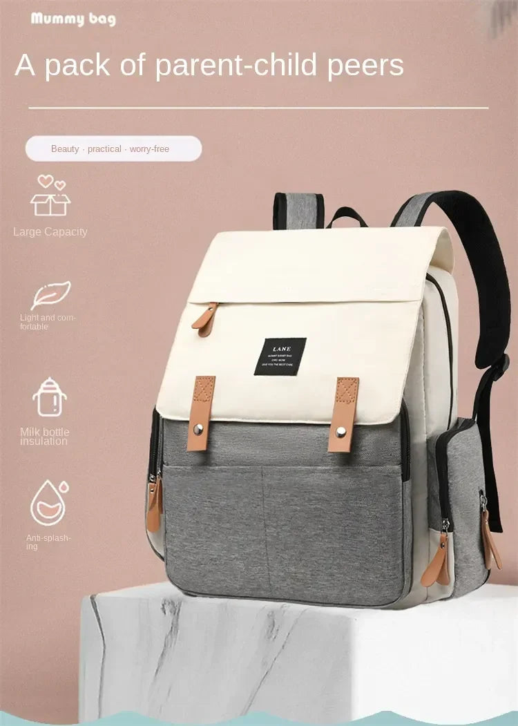 Waterproof Large Capacity Diaper Bag Backpack for Parents - 9