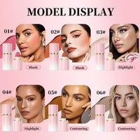 Liquid Blush, Highlighter and Contour Makeup Stick