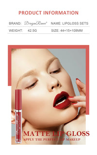 3-Piece Waterproof Matte Liquid Lipstick Set