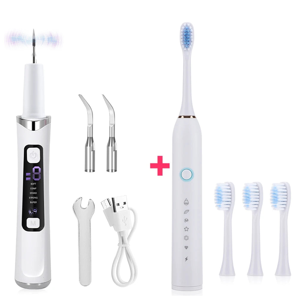 3-in-1 Professional Electric Oral Care and Teeth Whitening Kit - 36