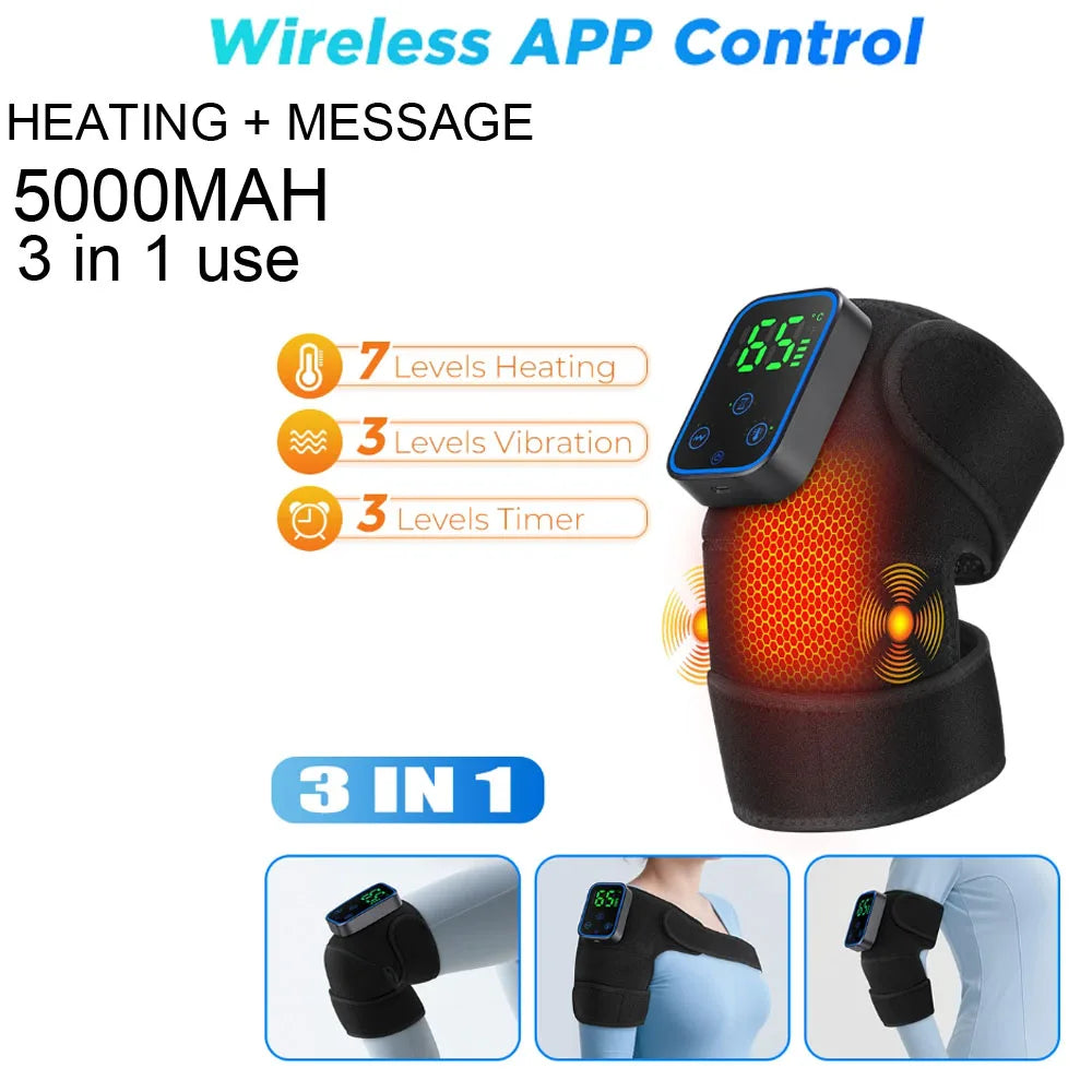 Electric Heated Shoulder Massage Brace with Vibration - 50