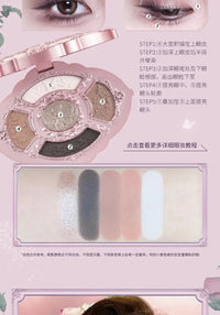 5-Color Mermaid Eyeshadow Palette for Long-Lasting Shimmer