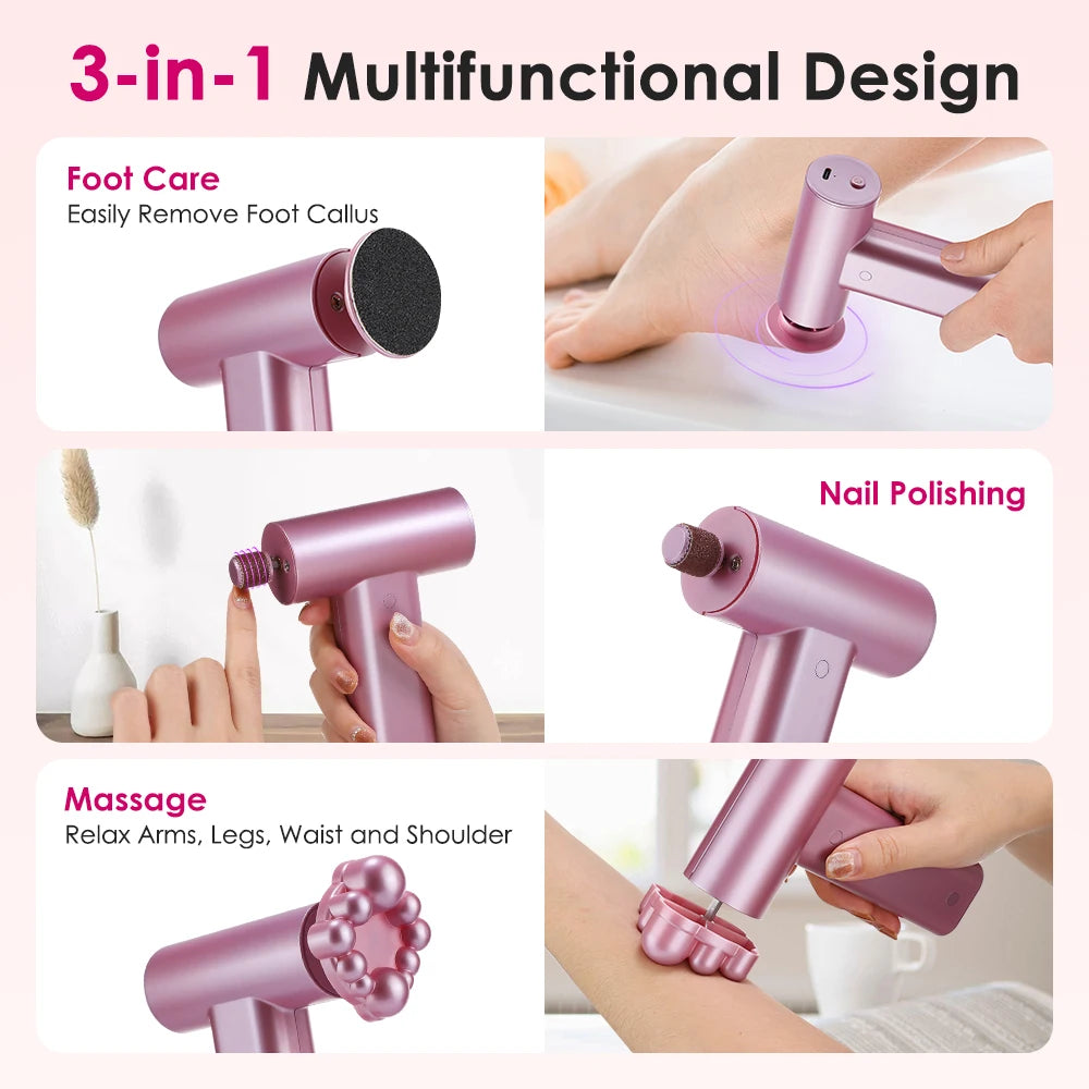Electric Professional Pedicure Foot Callus Remover - 34