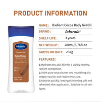 Radiant Cocoa Body Oil Gel for Glowing Hydrated Skin