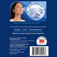 Extra Strength Nasal Strips for Congestion and Snoring Relief
